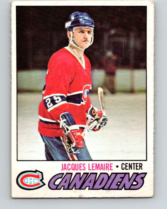 1977-78 O-Pee-Chee #254 Jacques Lemaire  Montreal Canadiens  V14747