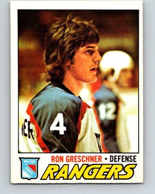 1977-78 O-Pee-Chee #256 Ron Greschner  New York Rangers  V14761