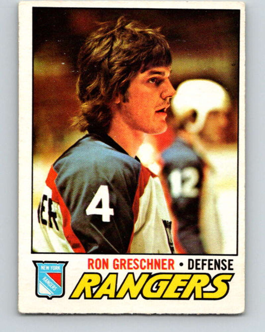 1977-78 O-Pee-Chee #256 Ron Greschner  New York Rangers  V14763