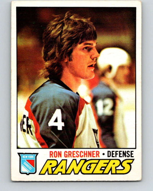 1977-78 O-Pee-Chee #256 Ron Greschner  New York Rangers  V14764