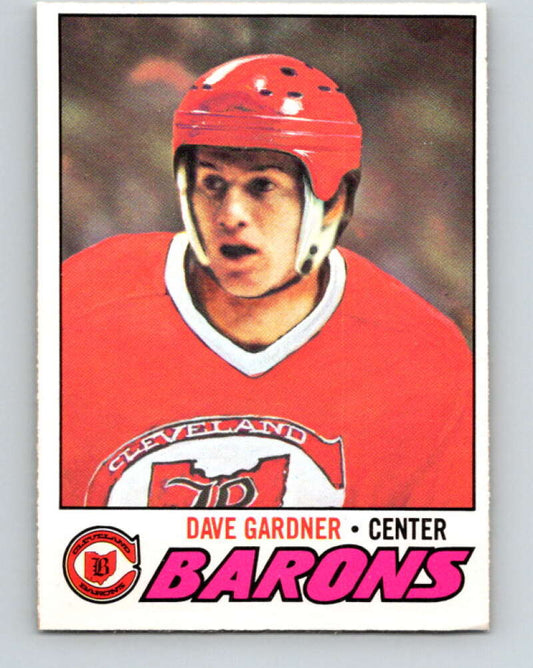 1977-78 O-Pee-Chee #258 Dave Gardner  Cleveland Barons  V14774
