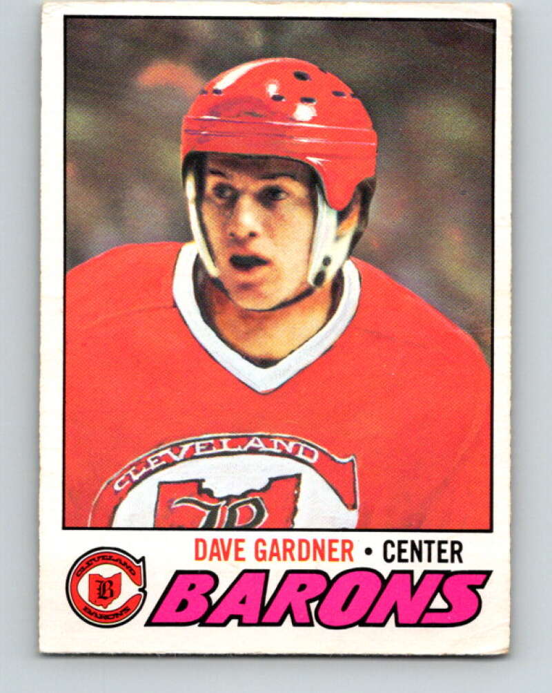 1977-78 O-Pee-Chee #258 Dave Gardner  Cleveland Barons  V14775