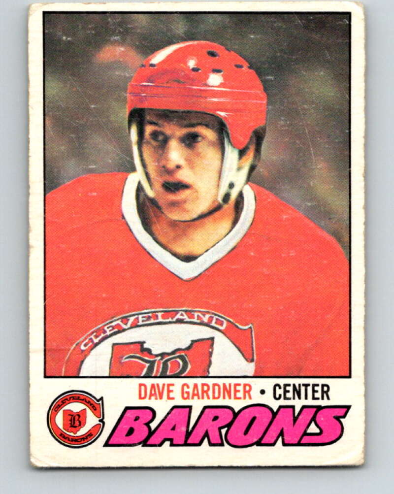 1977-78 O-Pee-Chee #258 Dave Gardner  Cleveland Barons  V14779