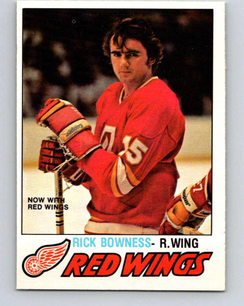 1977-78 O-Pee-Chee #265 Rick Bowness  RC Rookie Detroit Red Wings  V14818