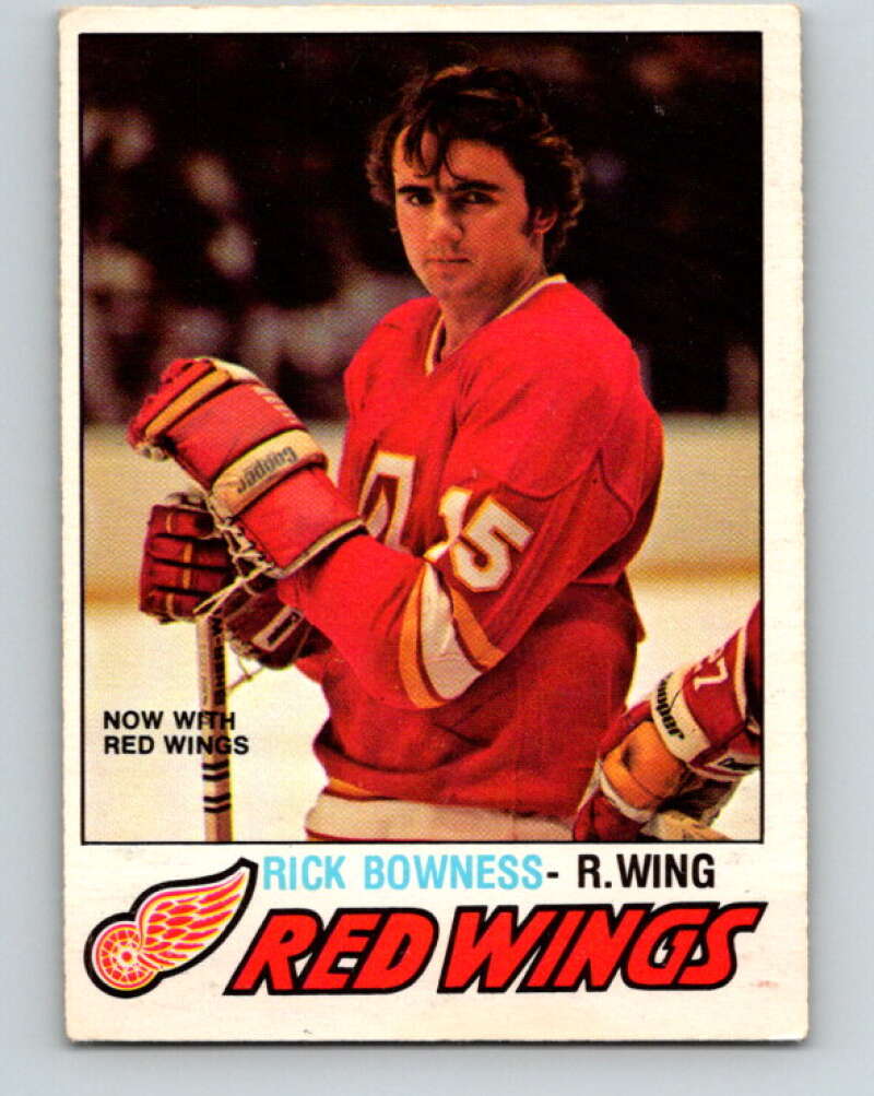 1977-78 O-Pee-Chee #265 Rick Bowness  RC Rookie Detroit Red Wings  V14819