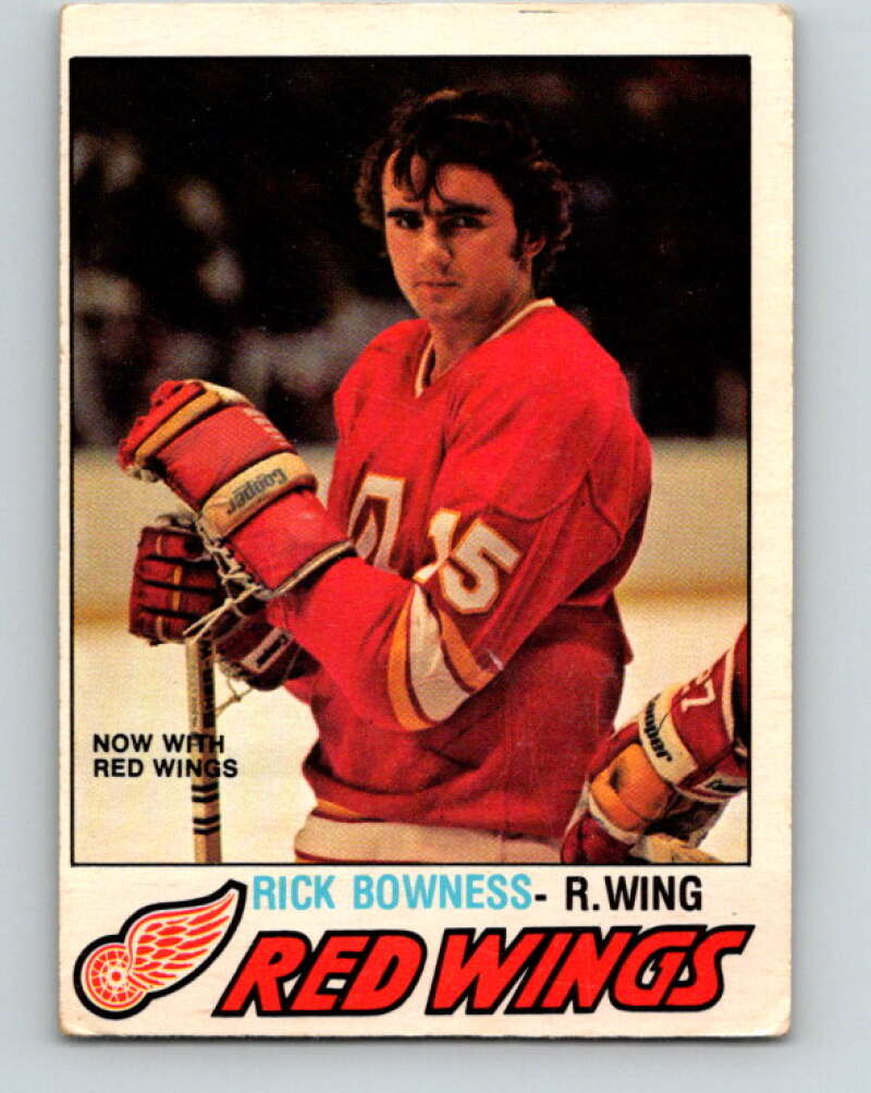 1977-78 O-Pee-Chee #265 Rick Bowness  RC Rookie Detroit Red Wings  V14823