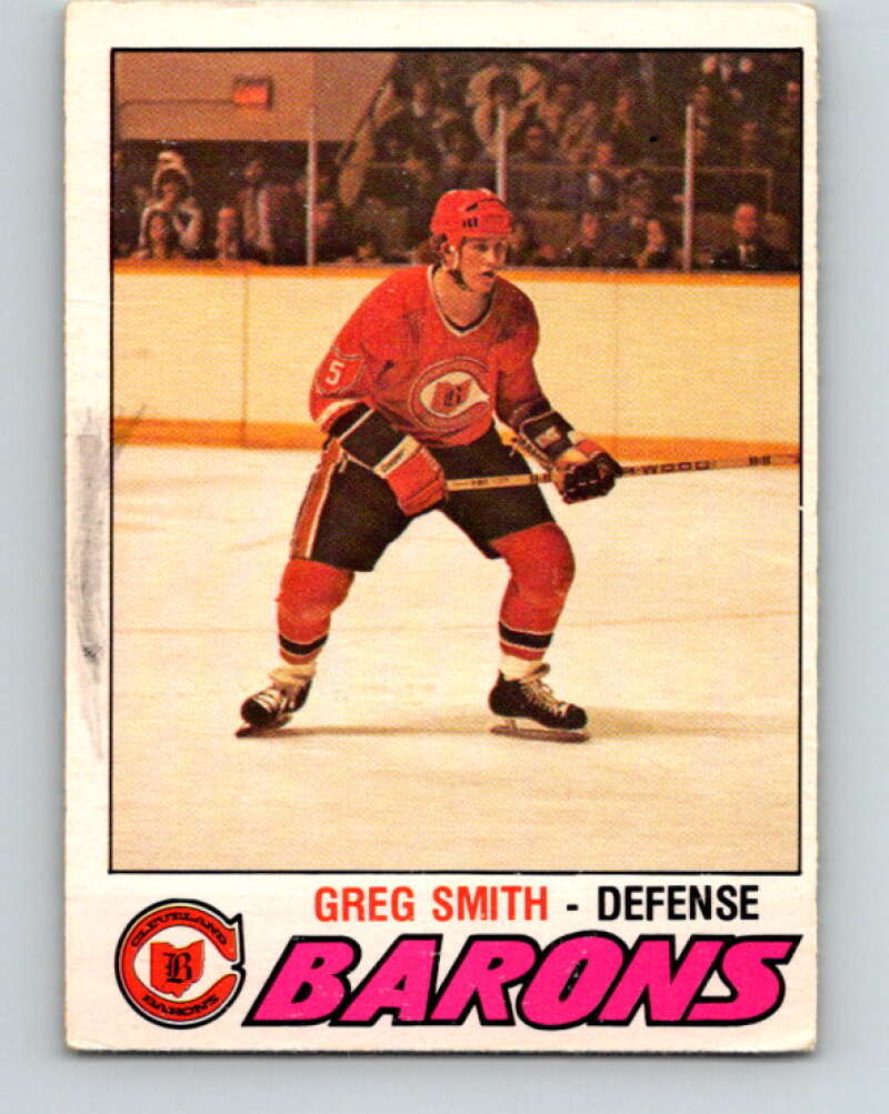 1977-78 O-Pee-Chee #269 Greg Smith  RC Rookie Cleveland Barons  V14849