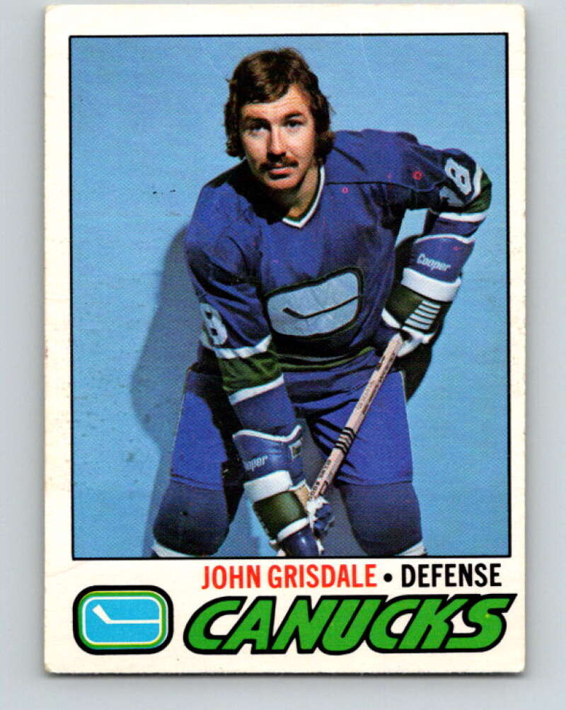1977-78 O-Pee-Chee #277 John Grisdale  Vancouver Canucks  V14902