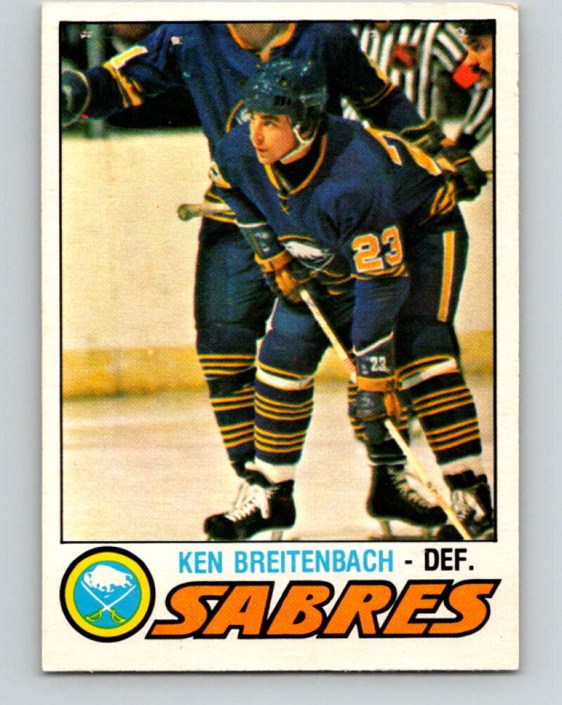 1977-78 O-Pee-Chee #279 Ken Breitenbach  RC Rookie Buffalo Sabres  V14908