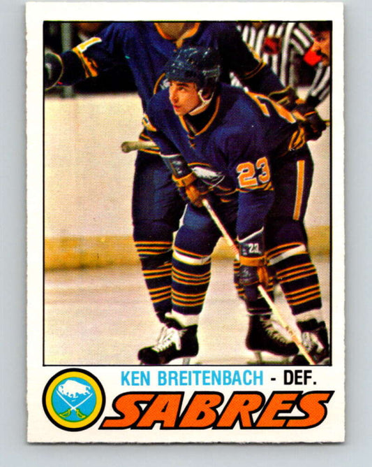 1977-78 O-Pee-Chee #279 Ken Breitenbach  RC Rookie Buffalo Sabres  V14910