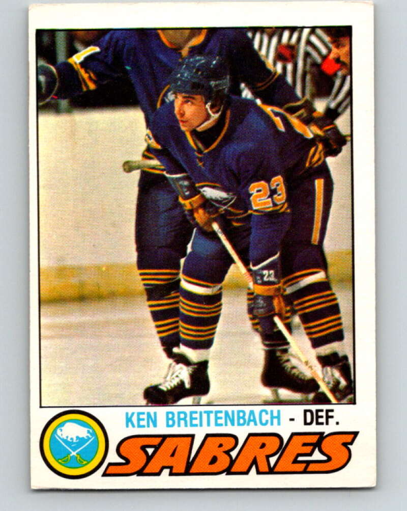 1977-78 O-Pee-Chee #279 Ken Breitenbach  RC Rookie Buffalo Sabres  V14911