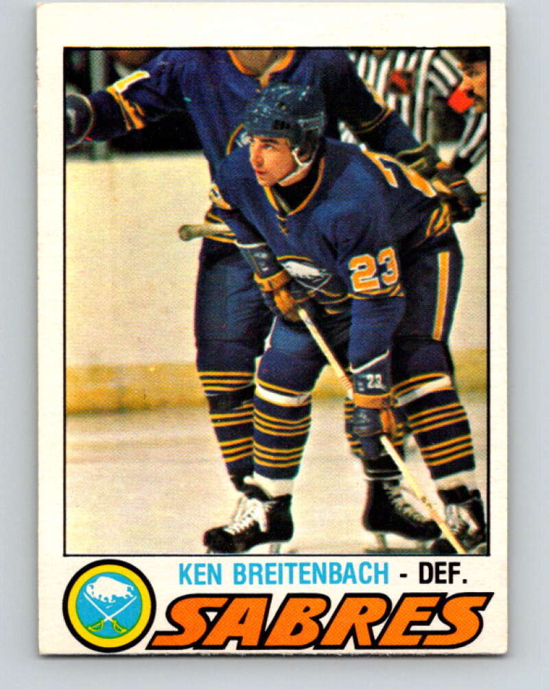 1977-78 O-Pee-Chee #279 Ken Breitenbach  RC Rookie Buffalo Sabres  V14912