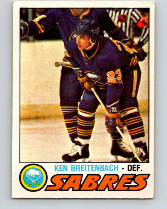 1977-78 O-Pee-Chee #279 Ken Breitenbach  RC Rookie Buffalo Sabres  V14914