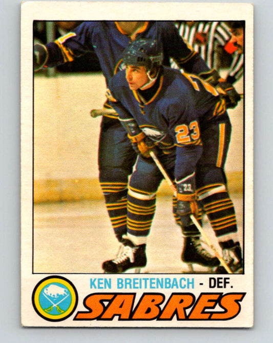 1977-78 O-Pee-Chee #279 Ken Breitenbach  RC Rookie Buffalo Sabres  V14916