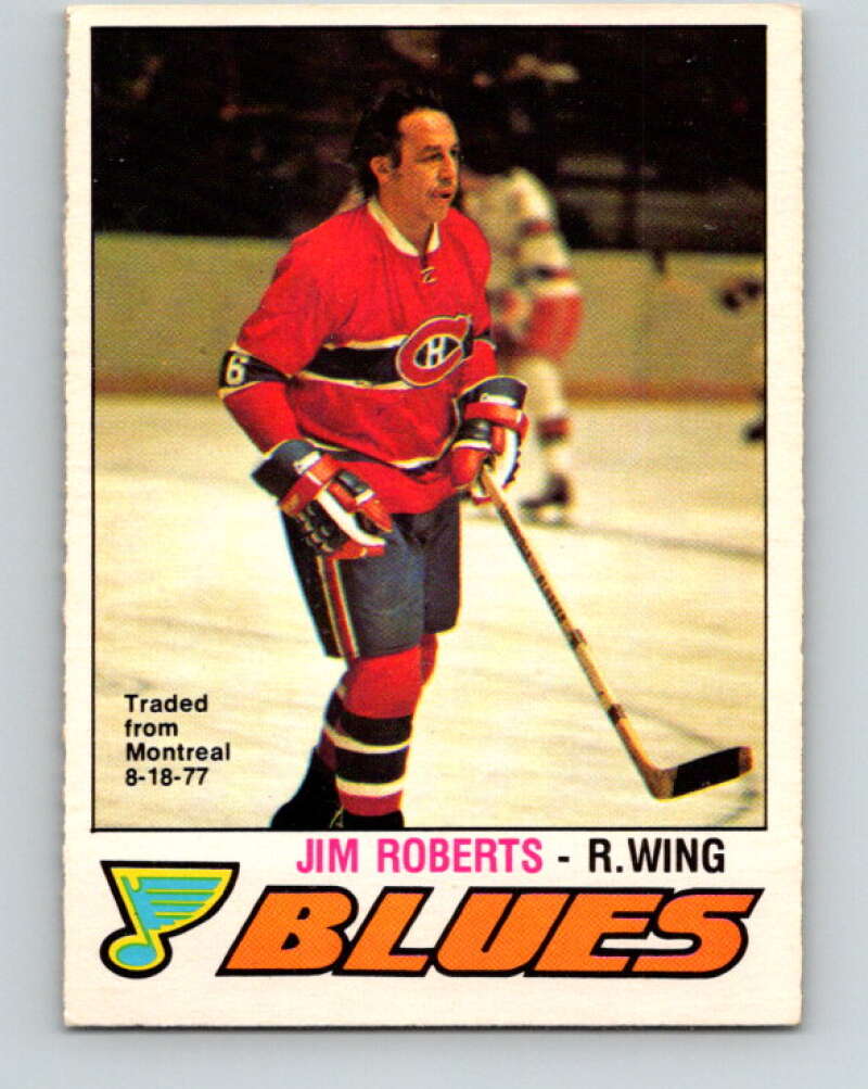 1977-78 O-Pee-Chee #281 Jim Roberts  St. Louis Blues  V14930