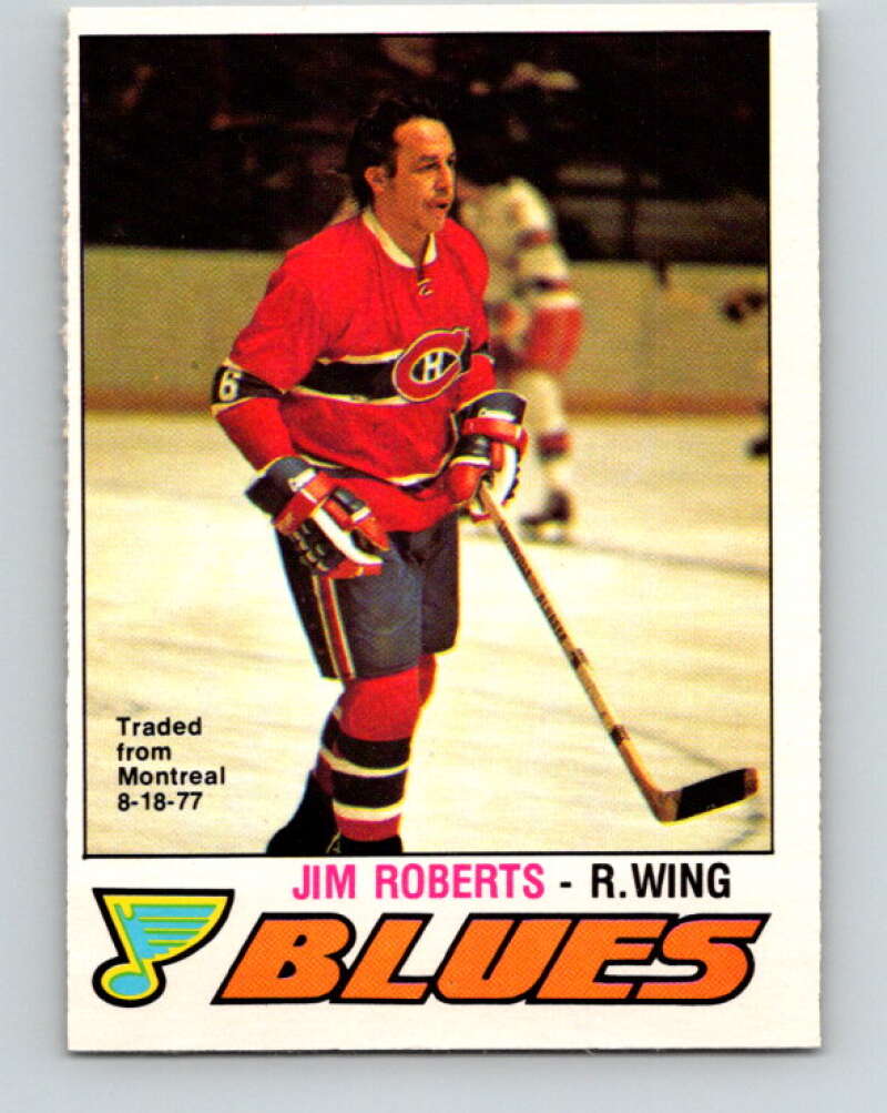 1977-78 O-Pee-Chee #281 Jim Roberts  St. Louis Blues  V14931