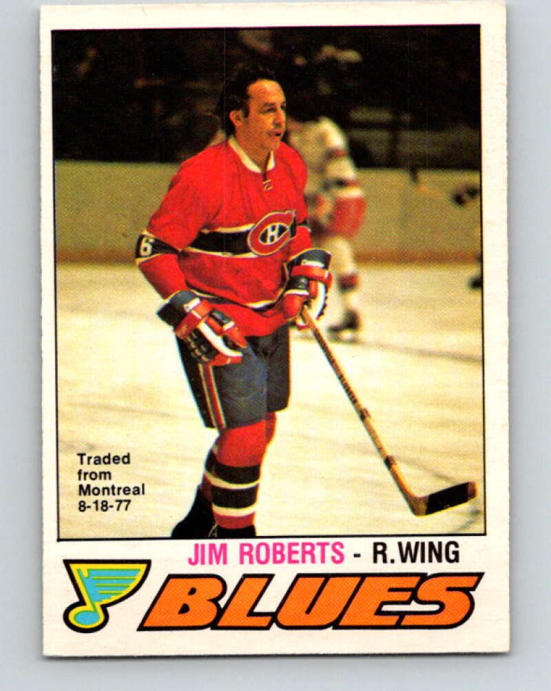 1977-78 O-Pee-Chee #281 Jim Roberts  St. Louis Blues  V14932