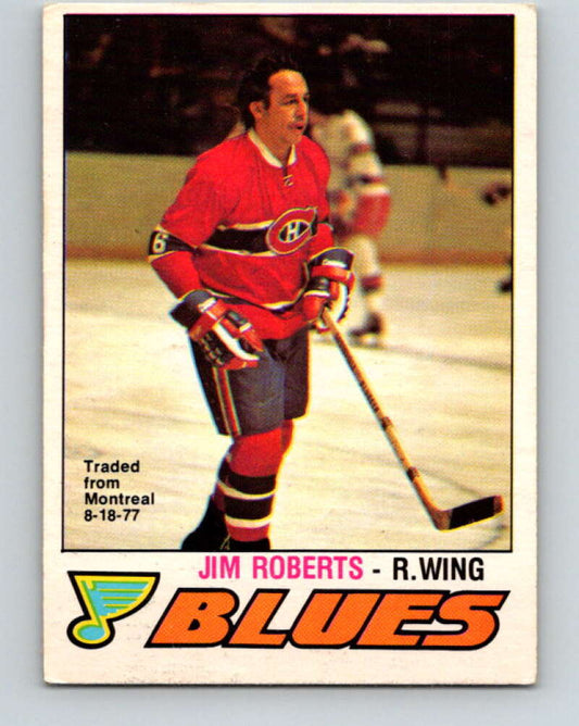 1977-78 O-Pee-Chee #281 Jim Roberts  St. Louis Blues  V14933