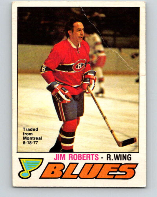 1977-78 O-Pee-Chee #281 Jim Roberts  St. Louis Blues  V14936