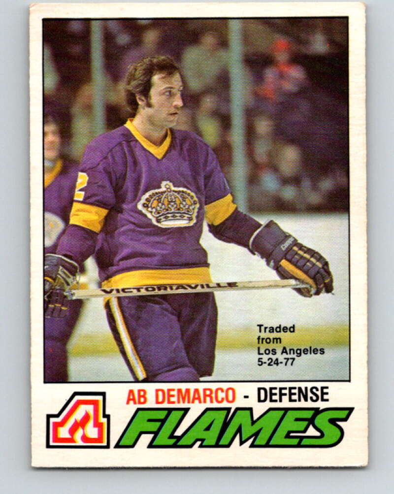 1977-78 O-Pee-Chee #283 Ab DeMarco  Atlanta Flames  V14944