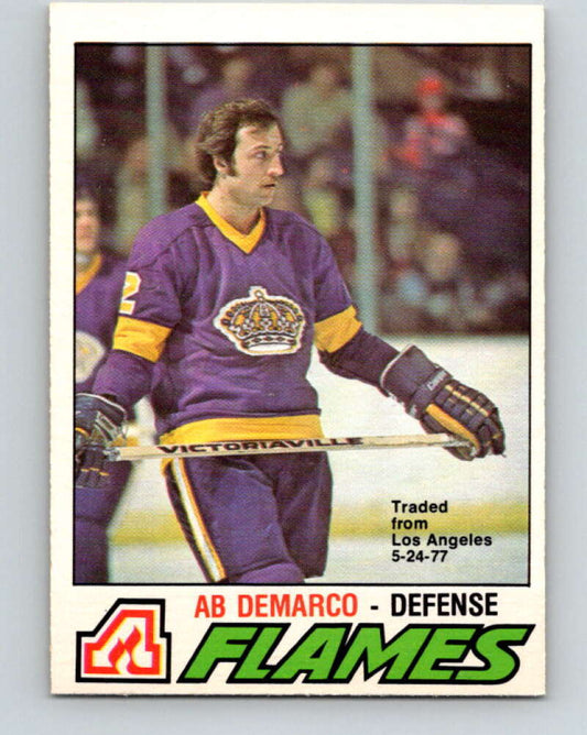 1977-78 O-Pee-Chee #283 Ab DeMarco  Atlanta Flames  V14945