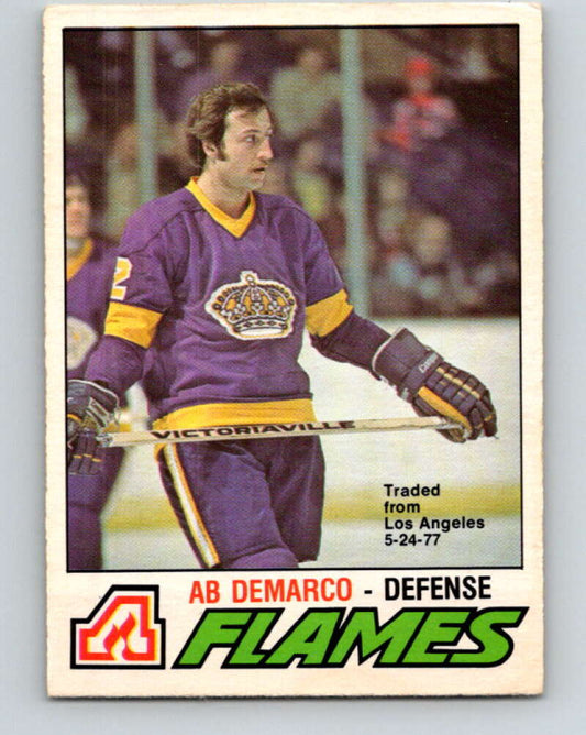 1977-78 O-Pee-Chee #283 Ab DeMarco  Atlanta Flames  V14946
