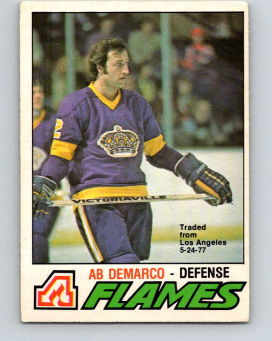 1977-78 O-Pee-Chee #283 Ab DeMarco  Atlanta Flames  V14947