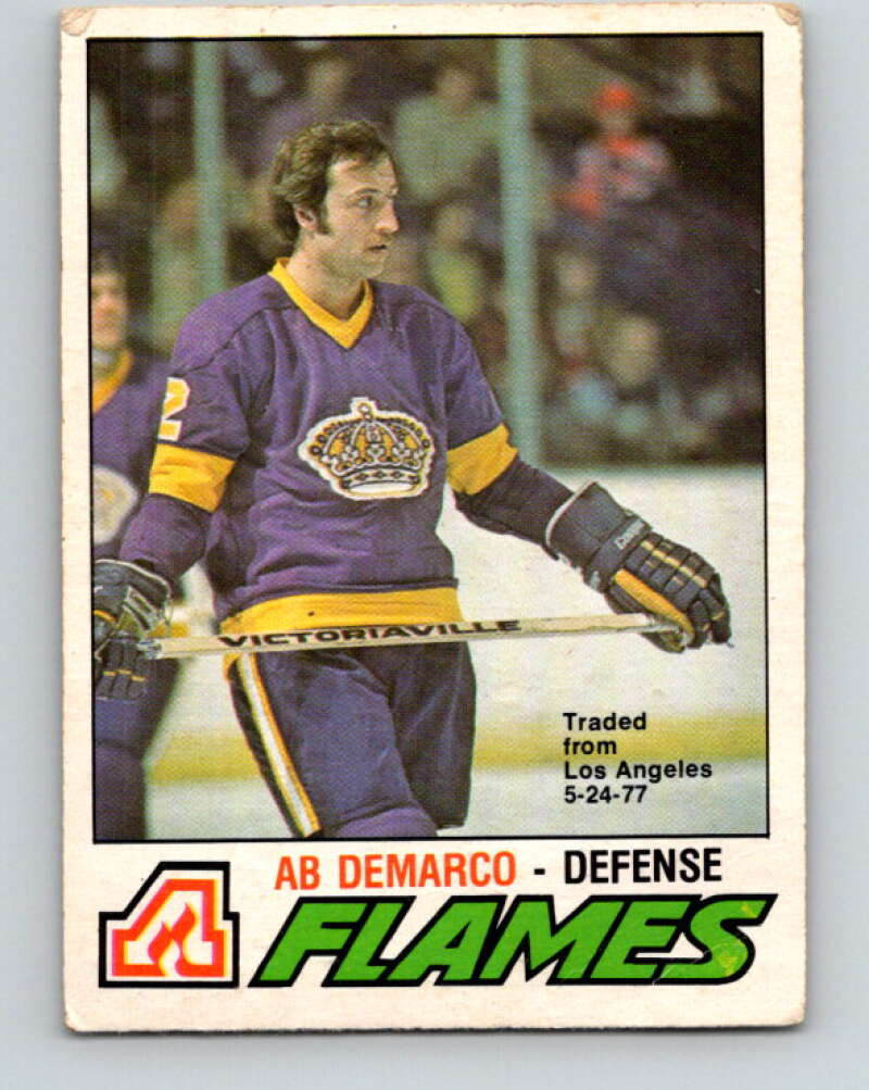 1977-78 O-Pee-Chee #283 Ab DeMarco  Atlanta Flames  V14948