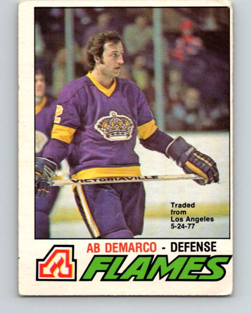 1977-78 O-Pee-Chee #283 Ab DeMarco  Atlanta Flames  V14949