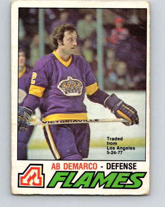 1977-78 O-Pee-Chee #283 Ab DeMarco  Atlanta Flames  V14950