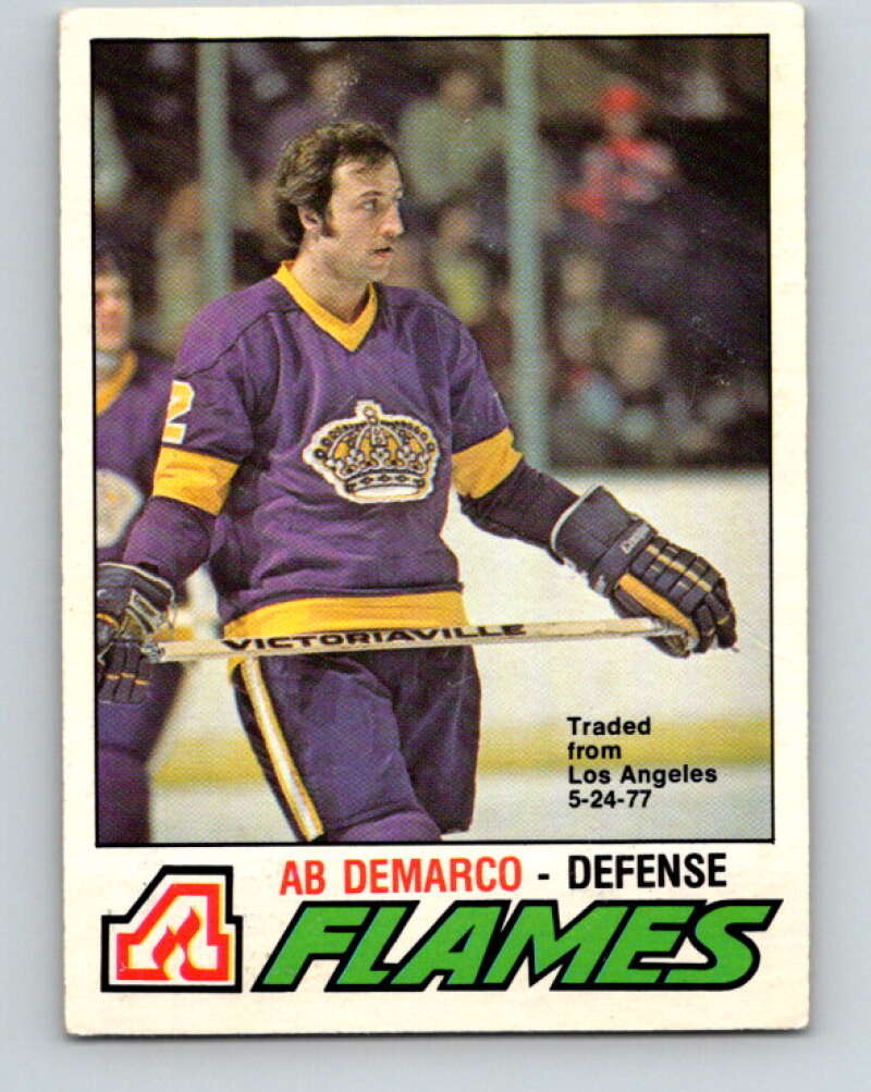 1977-78 O-Pee-Chee #283 Ab DeMarco  Atlanta Flames  V14951