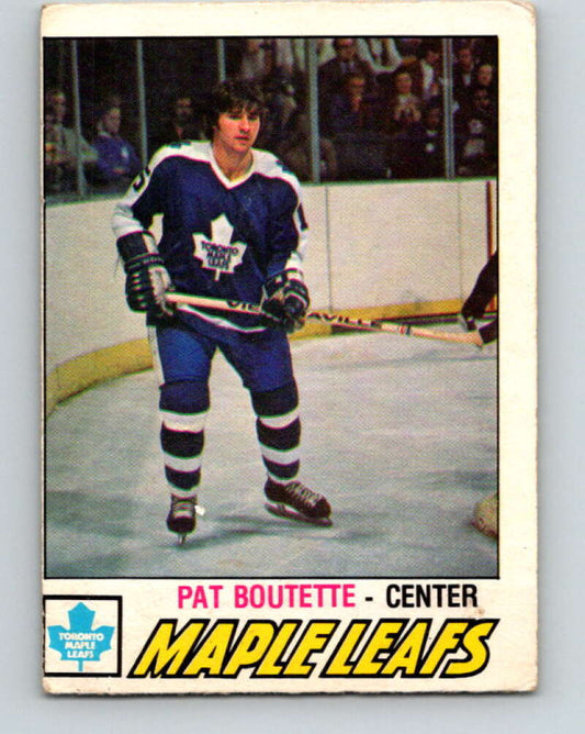 1977-78 O-Pee-Chee #284 Pat Boutette  Toronto Maple Leafs  V14957