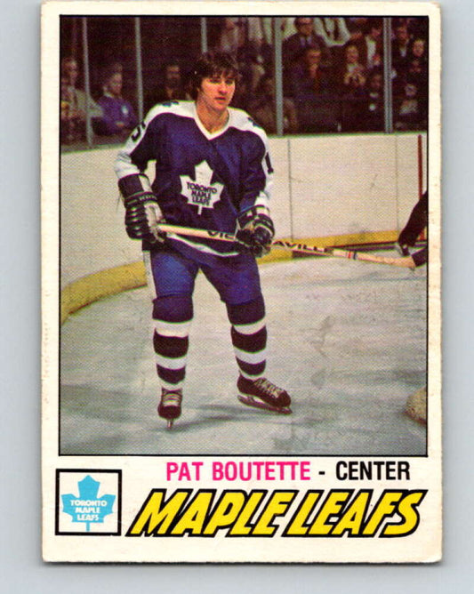 1977-78 O-Pee-Chee #284 Pat Boutette  Toronto Maple Leafs  V14958