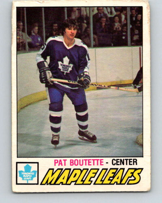 1977-78 O-Pee-Chee #284 Pat Boutette  Toronto Maple Leafs  V14959