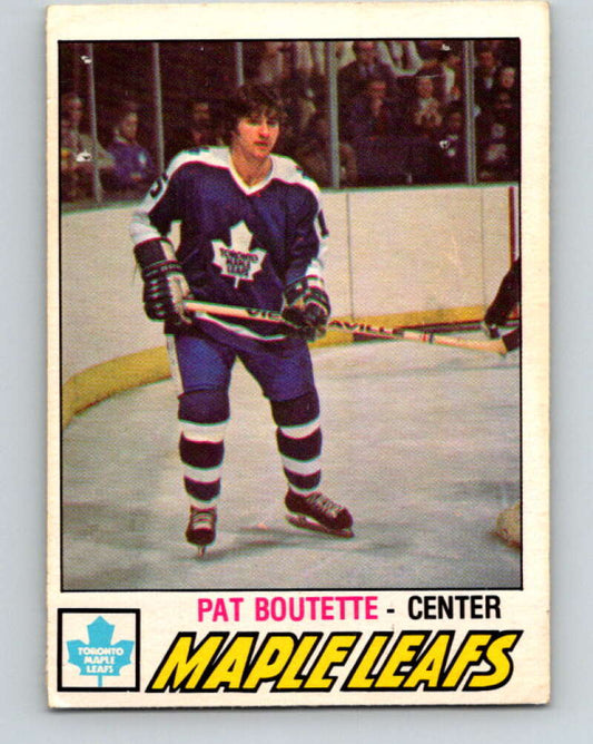1977-78 O-Pee-Chee #284 Pat Boutette  Toronto Maple Leafs  V14961
