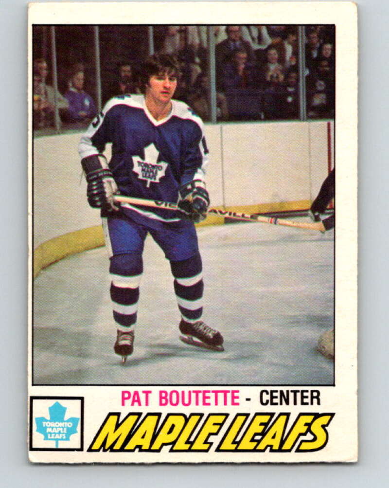 1977-78 O-Pee-Chee #284 Pat Boutette  Toronto Maple Leafs  V14962