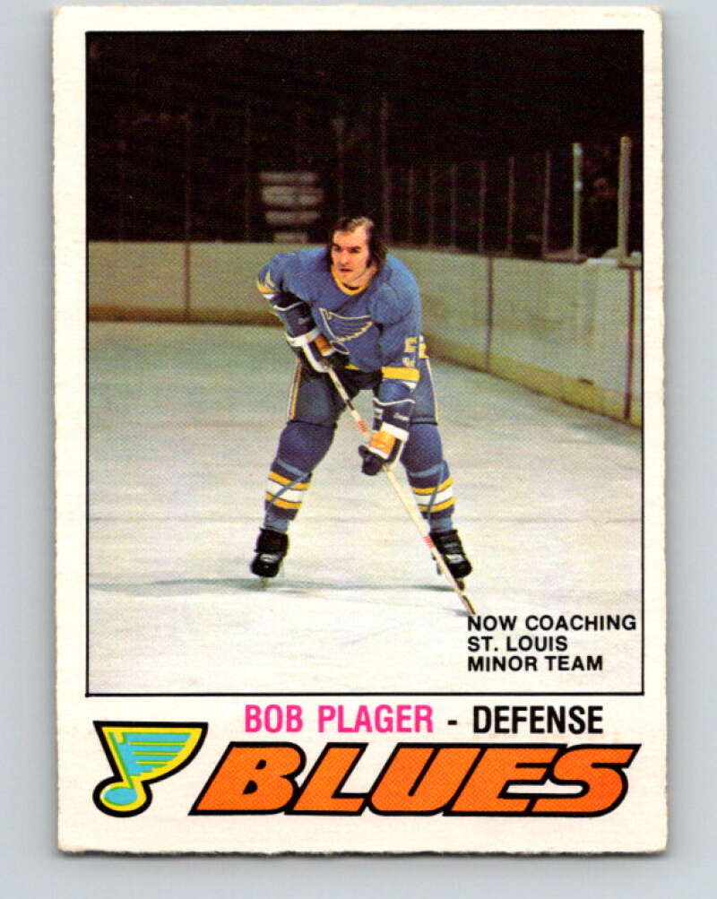 1977-78 O-Pee-Chee #285 Bob Plager  St. Louis Blues  V14963