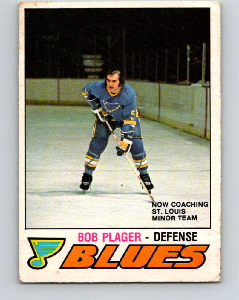 1977-78 O-Pee-Chee #285 Bob Plager  St. Louis Blues  V14964