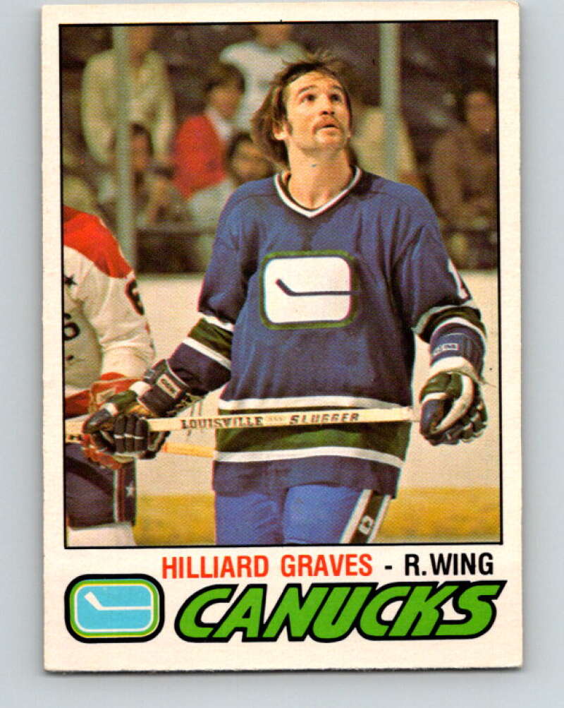 1977-78 O-Pee-Chee #286 Hilliard Graves  Vancouver Canucks  V14972