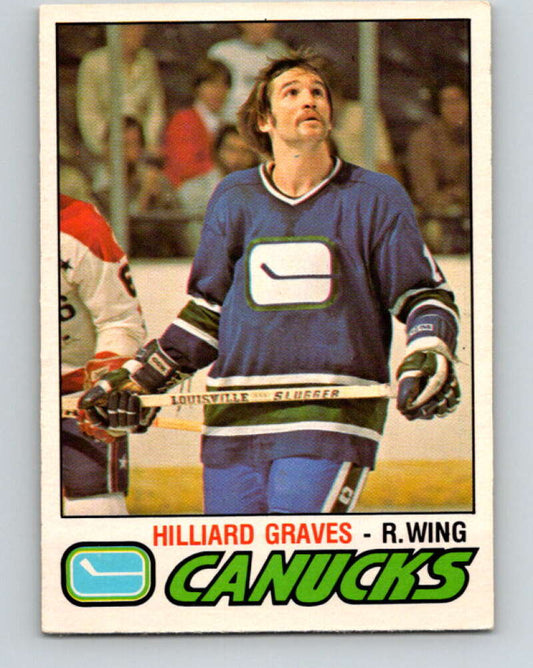 1977-78 O-Pee-Chee #286 Hilliard Graves  Vancouver Canucks  V14972