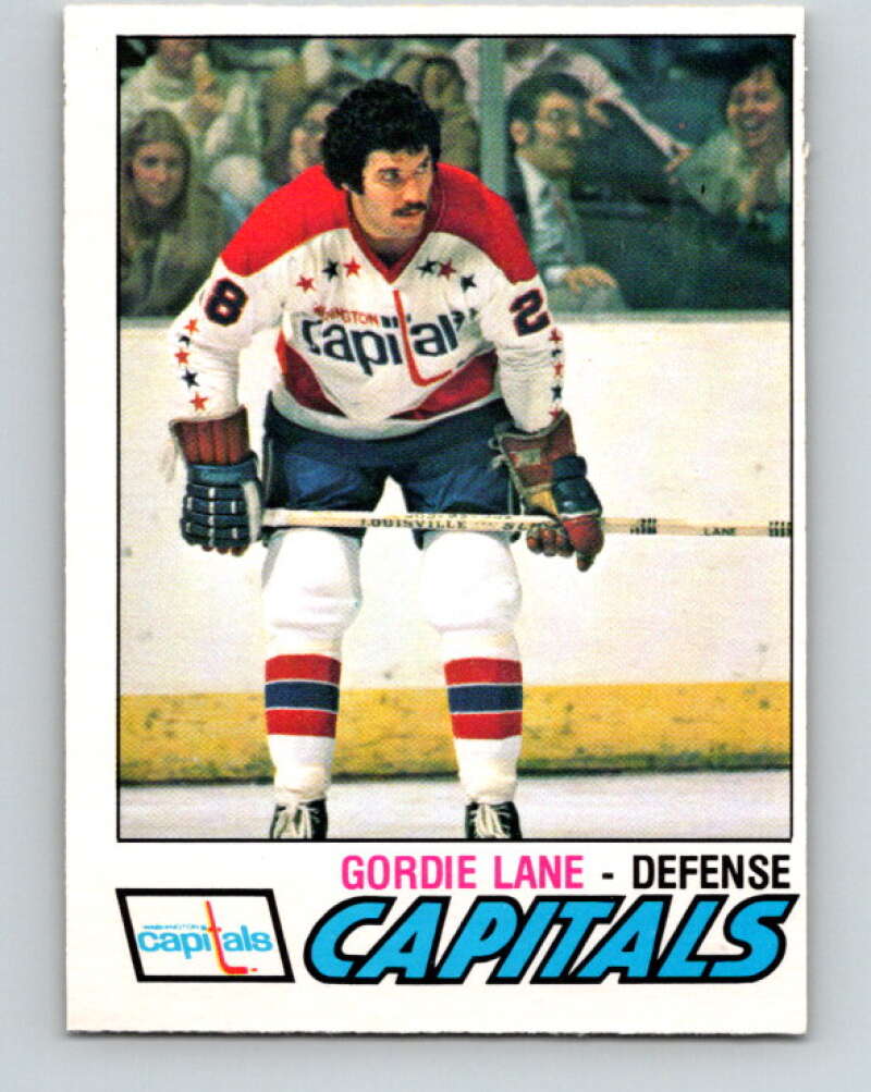 1977-78 O-Pee-Chee #287 Gord Lane  RC Rookie Washington Capitals  V14976