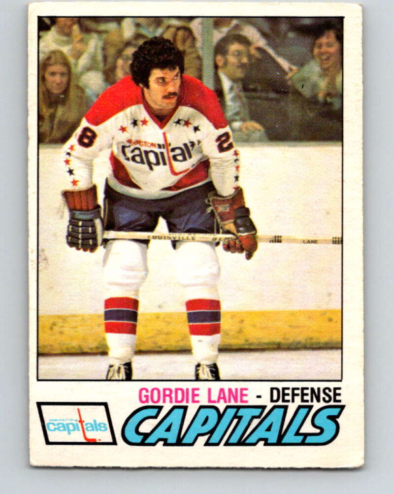 1977-78 O-Pee-Chee #287 Gord Lane  RC Rookie Washington Capitals  V14979
