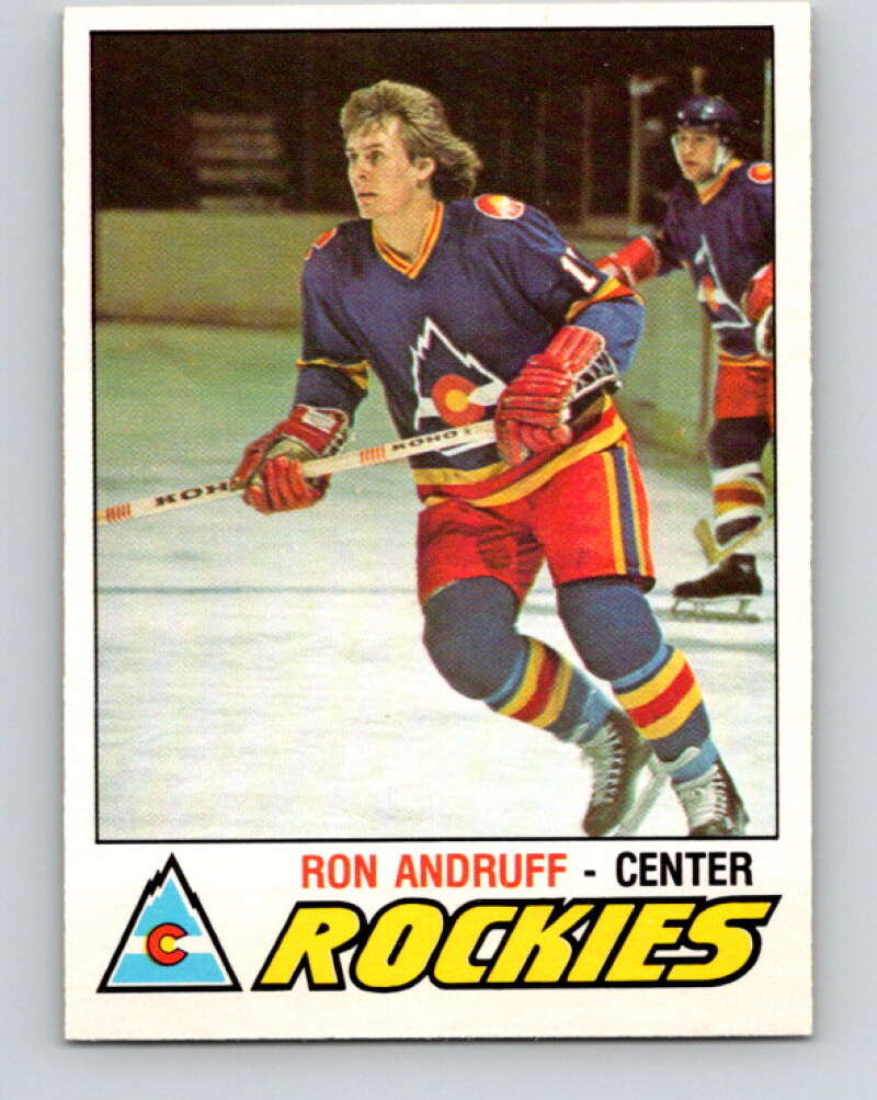 1977-78 O-Pee-Chee #288 Ron Andruff  RC Rookie Colorado Rockies  V14981