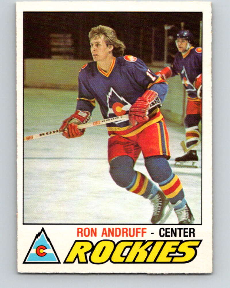 1977-78 O-Pee-Chee #288 Ron Andruff  RC Rookie Colorado Rockies  V14984
