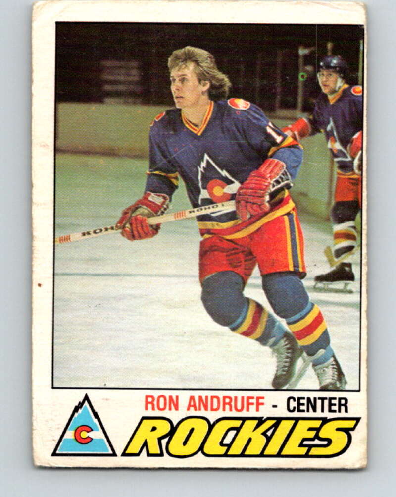 1977-78 O-Pee-Chee #288 Ron Andruff  RC Rookie Colorado Rockies  V14989