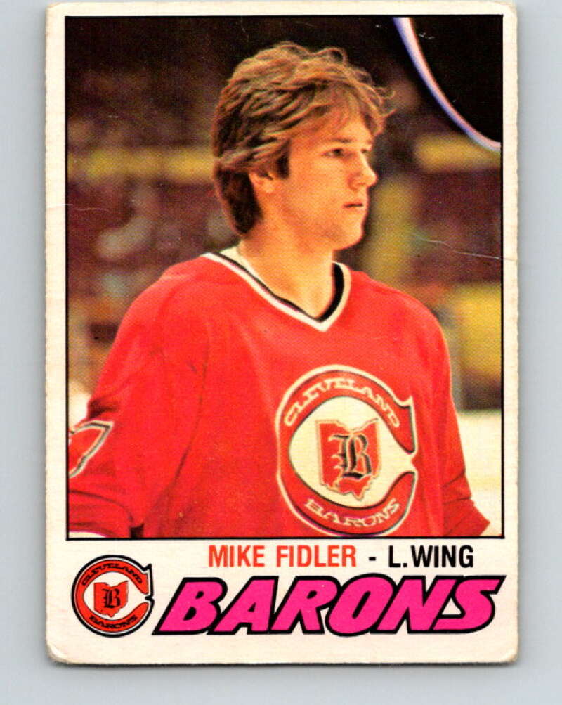 1977-78 O-Pee-Chee #290 Mike Fidler  RC Rookie Cleveland Barons  V15007