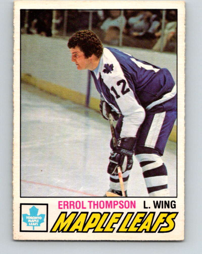 1977-78 O-Pee-Chee #293 Errol Thompson  Toronto Maple Leafs  V15023