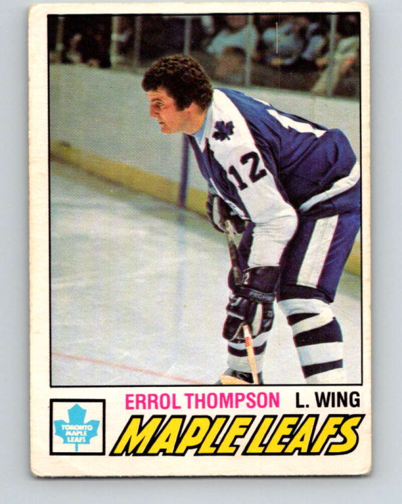 1977-78 O-Pee-Chee #293 Errol Thompson  Toronto Maple Leafs  V15026