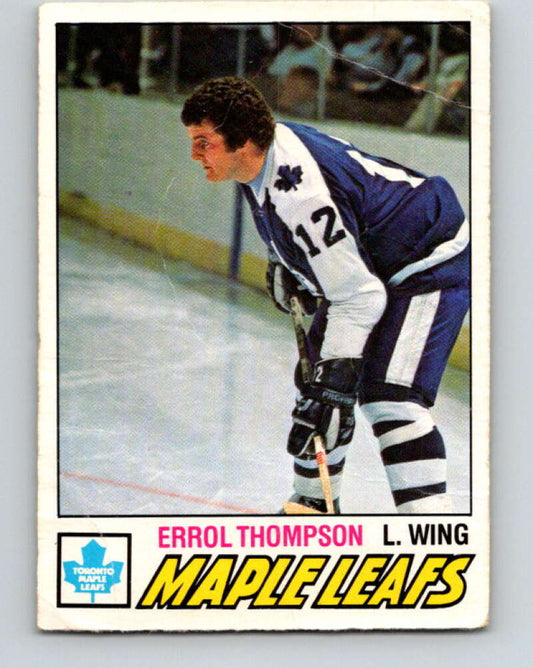 1977-78 O-Pee-Chee #293 Errol Thompson  Toronto Maple Leafs  V15027