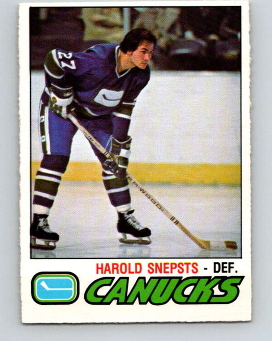 1977-78 O-Pee-Chee #295 Harold Snepsts  Vancouver Canucks  V15041